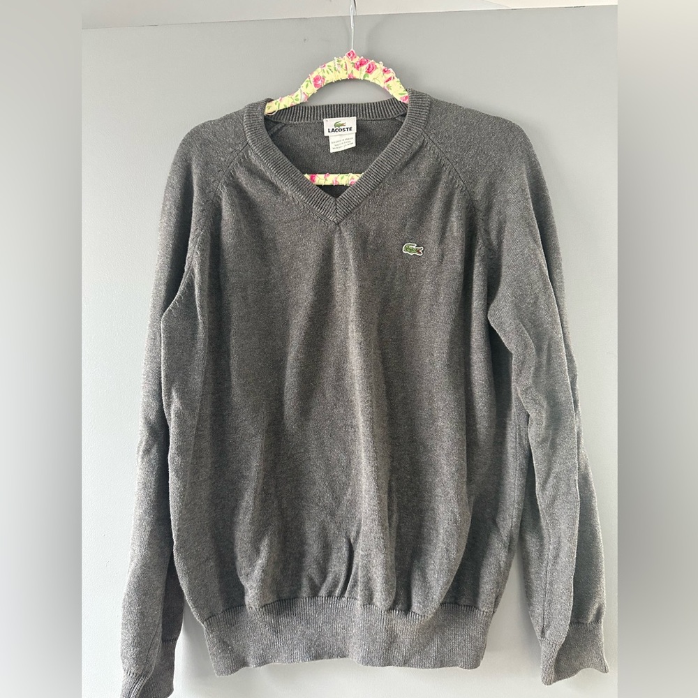 Men’s Lacoste V Neck Sweater